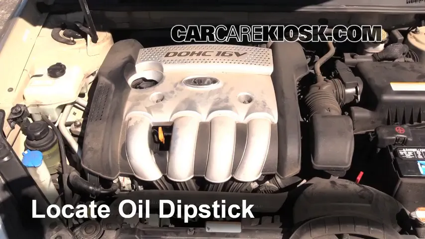 2007 Kia Optima EX 2.4L 4 Cyl. Oil Check Oil Level